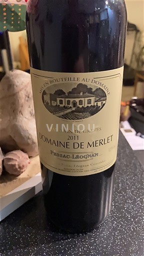 Bordeaux Pessac-Léognan Domaine Merlet 2011