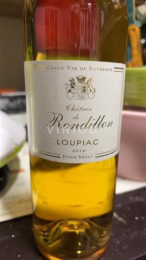 Bordeaux Loupiac Château Rondillon 2014