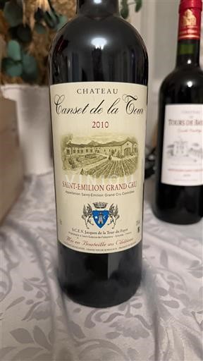 Bordeaux Saint-Émilion Grand Cru Grand Cru Château Canset de la Tour 2010