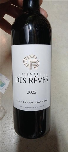 Bordeaux Saint-Émilion Grand Cru Grand Cru L'Éveil des Rêves 2022
