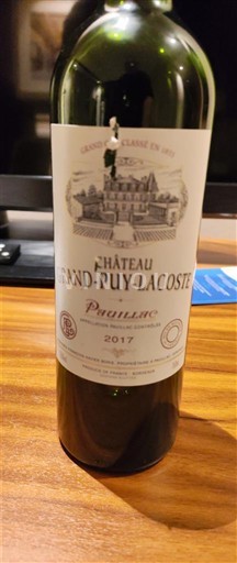 Bordeaux Pauillac Grand Cru Château Grand-Puy-Lacoste 2017