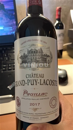 Bordeaux Pauillac Grand Cru Château Grand-Puy-Lacoste 2017