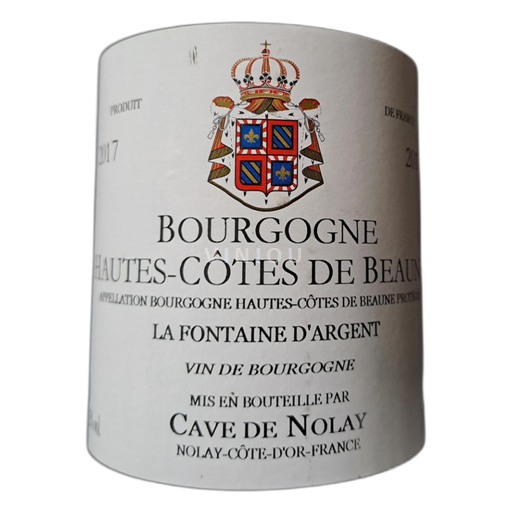 Bourgogne Hautes Côtes de Beaune Cave de Nolay La Fontaine d'Argent 2017