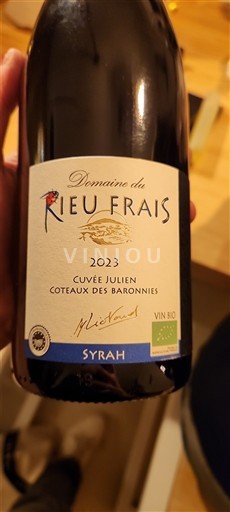 Alperna och Rhône-länderna Baronnies sluttningar Domaine Rieu Frais Julien 2023