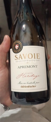 Savoie và Bugey Apremont Adrien Vacher Héritage Không niên vụ