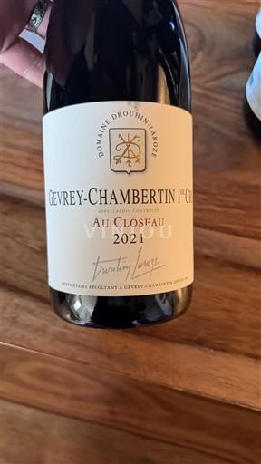 Bourgogne Gevrey-chambertin Premier Cru Domaine Drouhin-Laroze Au Closeau 2021
