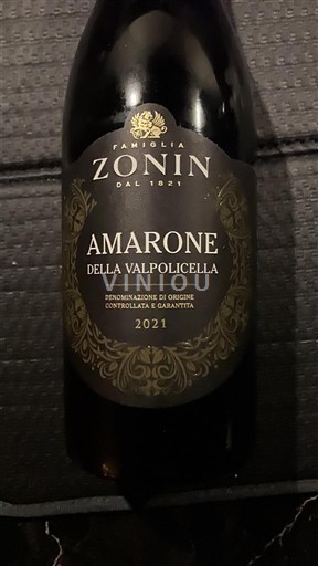 Vénétie Amarone della Valpolicella Zonin 2021