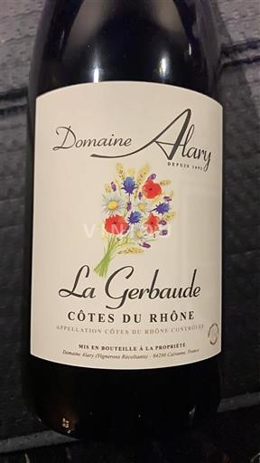 Rhône Valley Côtes du Rhône Domaine Alary La Gerbaude 2024