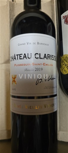Bordeaux Puisseguin-saint-émilion Château Clarisse Vieilles Vignes 2019