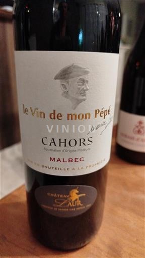 Sydväst Cahors Château Saurs Le Vin de mon Pépé 2021