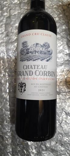 Bordeaux Saint-Émilion Grand Cru Grand Cru Classé Château Grand Corbin 2021