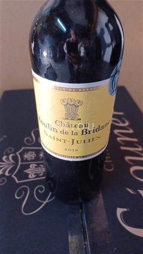 Bordeaux Saint-Julien Château Moulin de la Bridane 2016