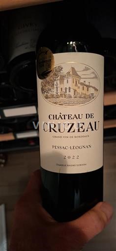 Bordéus Pessac-Léognan Château Cruzeau 2022