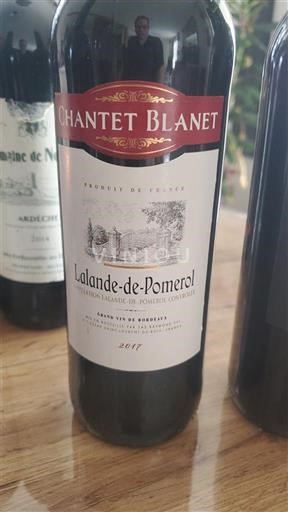 Bordeaux Lalande-de-Pomerol Chantet Blanet 2017