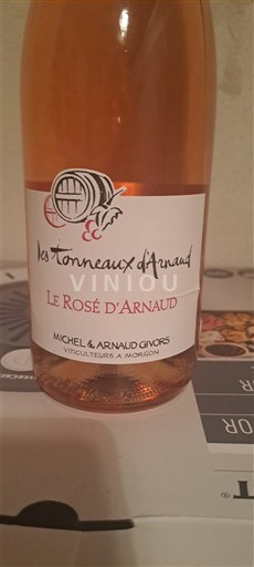 Beaujolais Les Tonneaux Arnaud Le Rosé d'Arnaud Sin añada