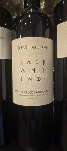 Umbria Montefalco Sagrantino Tenute del Cerro Sagrantino Không niên vụ