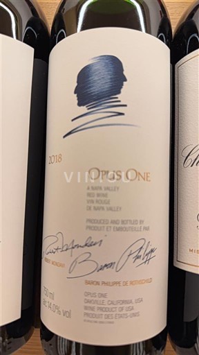 AVA din California Valea Napa Opus One 2018