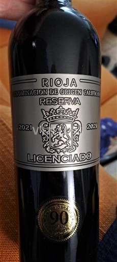 La Rioja Rioja Licenciado Reserva 2021