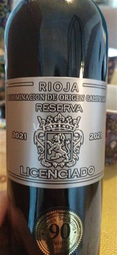 La Rioja Rioja Licenciado Reserva 2021