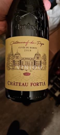 Thung lũng Rhône Châteauneuf-du-pape Château Fortia du Baron 2018
