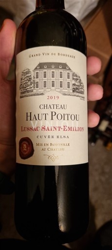 Bordeaux Lussac-saint-émilion Château Haut Poitou Elsa 2019