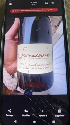 Valle del Loira Sancerre Daniel Reverdy & Fils 2023