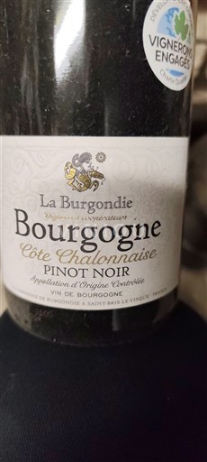 Bourgogne Bourgogne Côte Chalonnaise La Burgondie Côte Chalonnaise Pinot Noir 2022