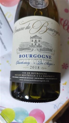 Bourgogne Domaine Beauregard Les Anges 2018