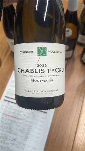 Bourgogne Chablis Premier Cru Closerie des Alisiers Montmains 2023