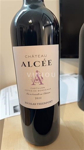 Bordéus Castillon-côtes-de-bordeaux Château Alcée 2022