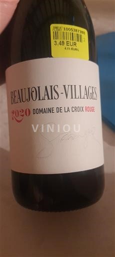 Beaujolais Beaujolais Villages Domaine La Croix Rouge 2020
