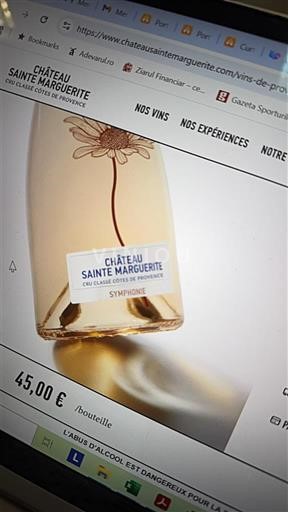 Provence Côtes-de-Provence Cru Classé Château Sainte Marguerite Symphonie Não Sazonado
