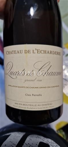 Thung lũng sông Loire Quarts de Chaume Grand Cru Château L'Écharderie Clos Paradis 2009