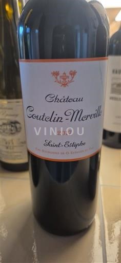 Vin Rouge sec Château Coutelin-Merville 2017 France Bordeaux Saint-Estèphe AOC