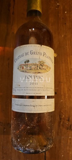 Bordeaux Loupiac Château Grand Plantier 2011