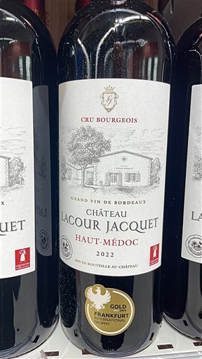 Bordeaux Haut-Médoc Château Lacour Jacquet 2022