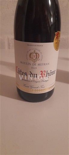 Vallée du Rhône Côtes-du-rhône Moulin de Meyran Grande Terre 2022
