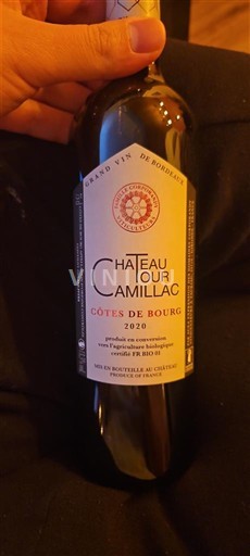Bordeaux Côtes-de-bourg Château Tour Camillac 2020