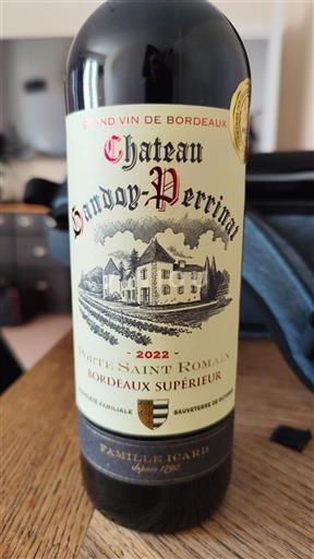 Bordéus Bordeaux Superior Château Lamouly-Perrin 2022