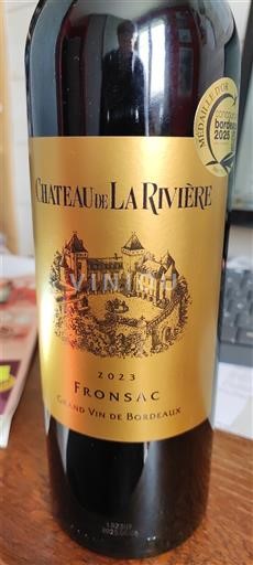 Bordeaux Fronsac Château La Rivière 2023