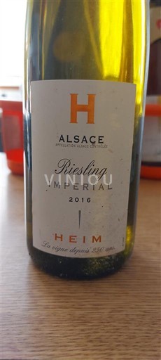 Alsace Heim Riesling Impérial 2016