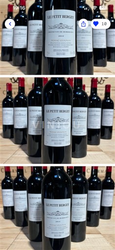 Bordo Pessac-Léonjan Le Petit Bergey 2018