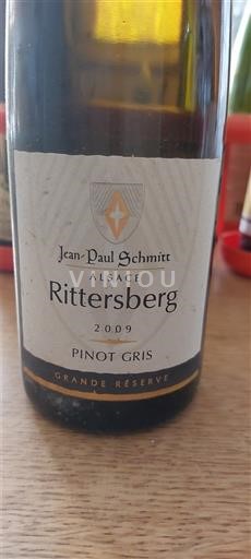 Alsace Jean-Paul Schmitt Rittersberg Grande Réserve 2009