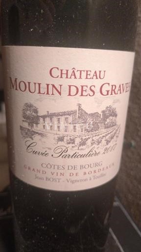 Bordeaux Côtes-de-bourg Château Moulin des Graves Particulière 2017