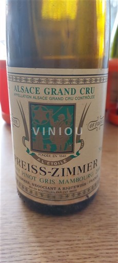 Alsazia Non specificato Grand Cru Preiss-Zimmer Pinot Gris Mambourg 2000