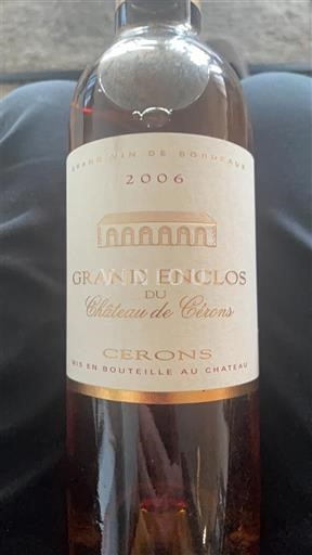 Bordeaux Cérons Château Cérons Grand Enclos 2006