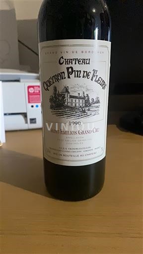 Bordeaux Saint-Émilion Grand Cru Château Queyron Pin de Fleur 1990