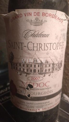 Bordeaux Médoc Cru Bourgeois Château Saint-Christophe 2007