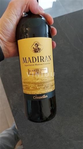 Sud-Ouest Madiran Crouseilles Carte d'Or 2019