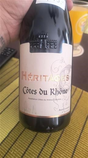 Vallée du Rhône Côtes-du-rhône Héritages 2024